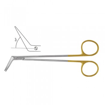 TC DeBakey Vascular Scissor Angled 60° Stainless Steel, 18 cm - 7"